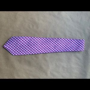 Giorgio Armani Tie 100% Silk Purple Pattern